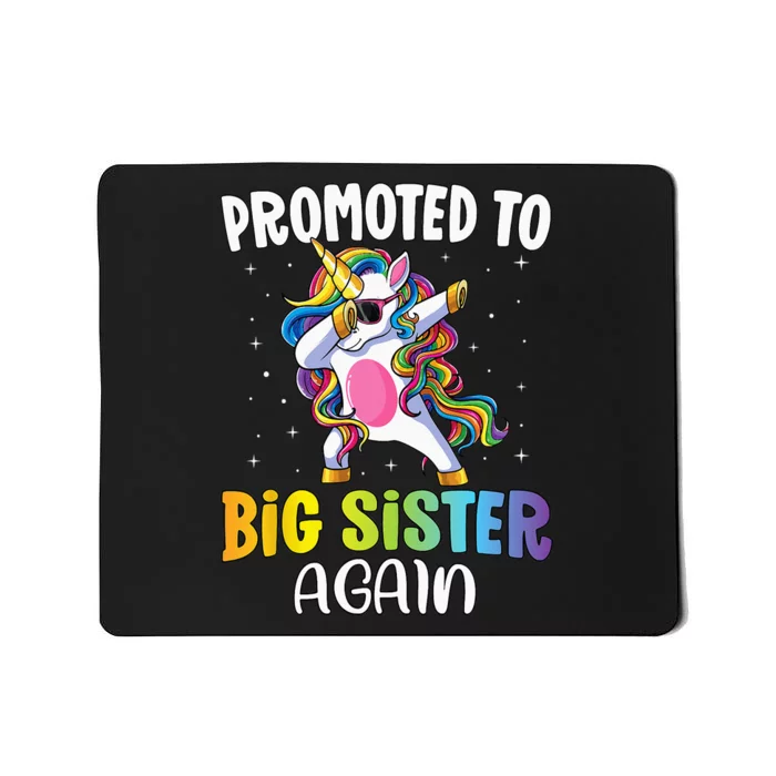 Promoted To Big Sister Again Sister Unicorn Mousepad