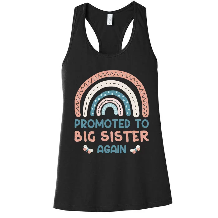 Promoted To Big Sister I Am Going To Be A Big Sister Women's Racerback Tank