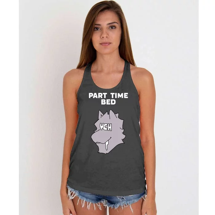 Part Time Bed Ych Women's Knotted Racerback Tank