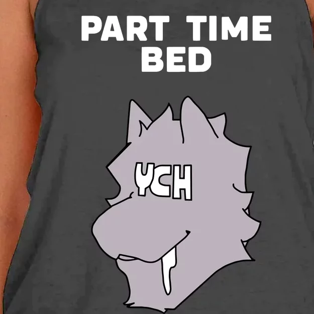 Part Time Bed Ych Women's Knotted Racerback Tank