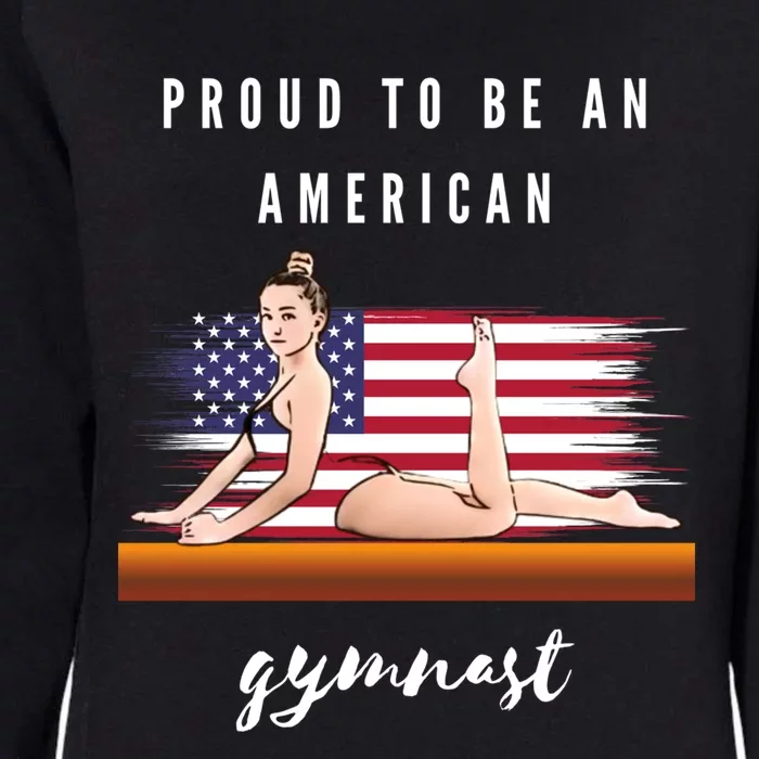 Proud To Be An American Gymnast Gift Womens California Wash Sweatshirt