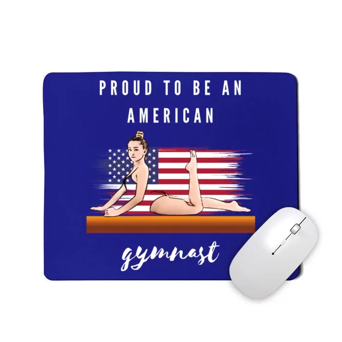 Proud To Be An American Gymnast Gift Mousepad