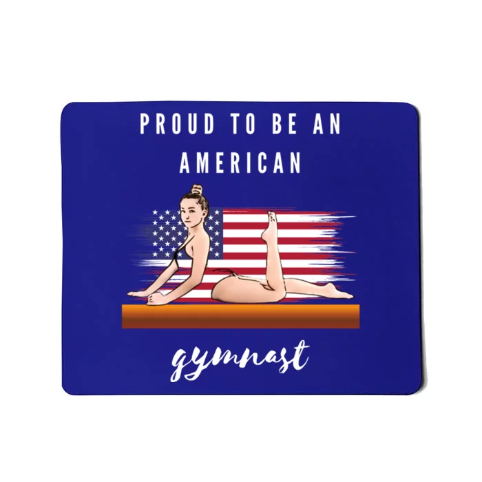 Proud To Be An American Gymnast Gift Mousepad