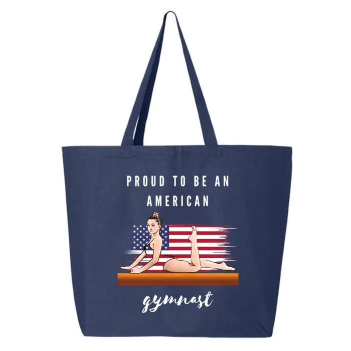 Proud To Be An American Gymnast Gift 25L Jumbo Tote