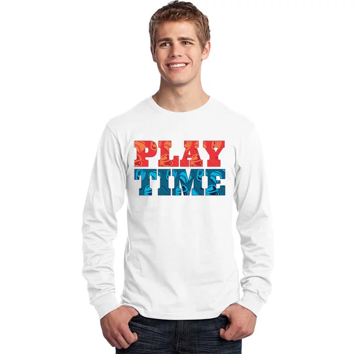 Play Time Baseball Tall Long Sleeve T-Shirt