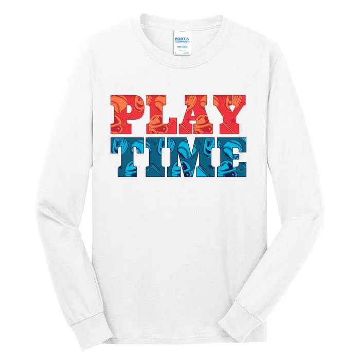 Play Time Baseball Tall Long Sleeve T-Shirt