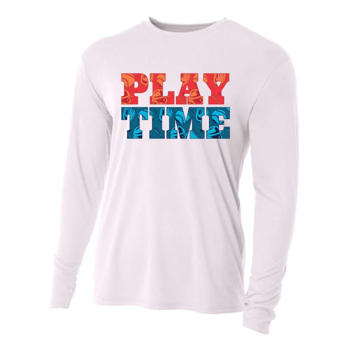 Play Time Baseball Cooling Performance Long Sleeve Crew