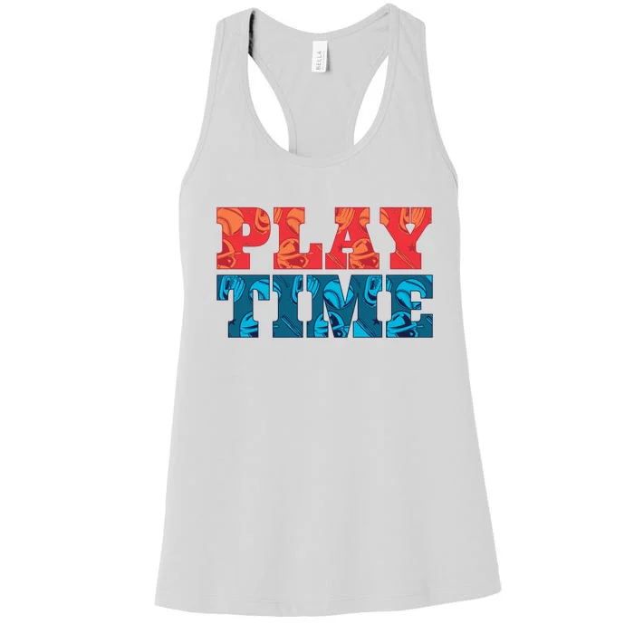 Play Time Baseball Women's Racerback Tank