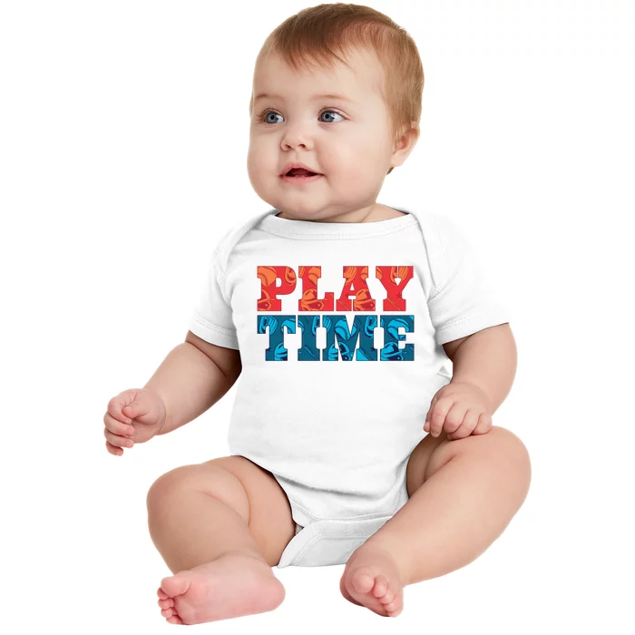 Play Time Baseball Baby Bodysuit