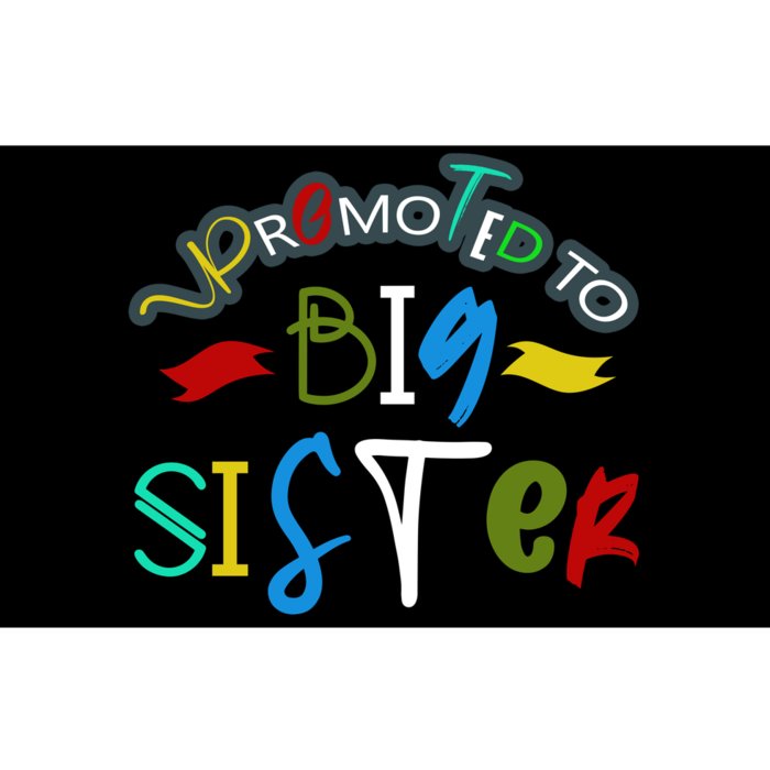 Promoted To Big Sister Est. 2024 Funny First Time New Sister Bumper Sticker