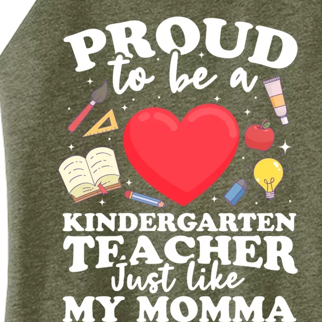 Proud To Be A Kindergarten Teacher Kindergarten Teacher Gift Women’s Perfect Tri Rocker Tank