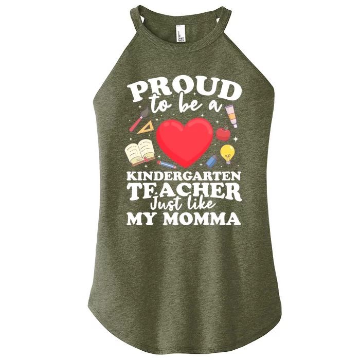 Proud To Be A Kindergarten Teacher Kindergarten Teacher Gift Women’s Perfect Tri Rocker Tank