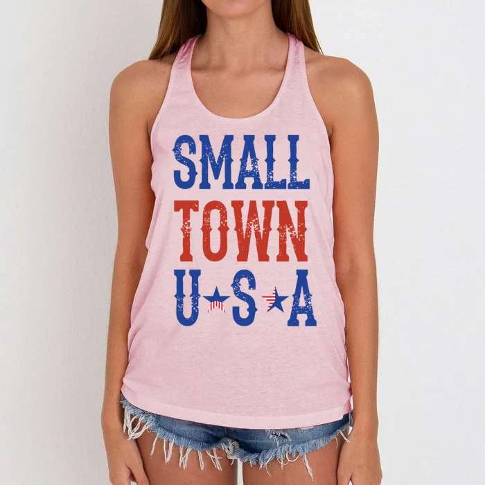 Proud To Be An American Gift Women's Knotted Racerback Tank