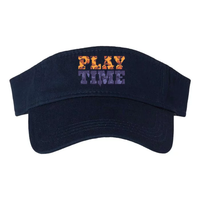 Play Time Basketball Valucap Bio-Washed Visor