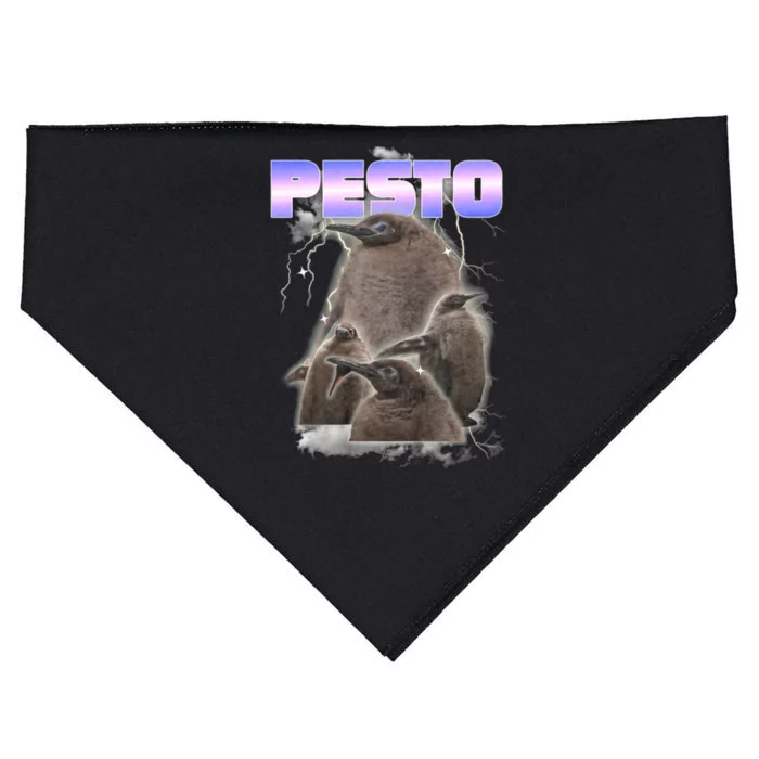 Pesto The Big Penguin Retro USA-Made Doggie Bandana