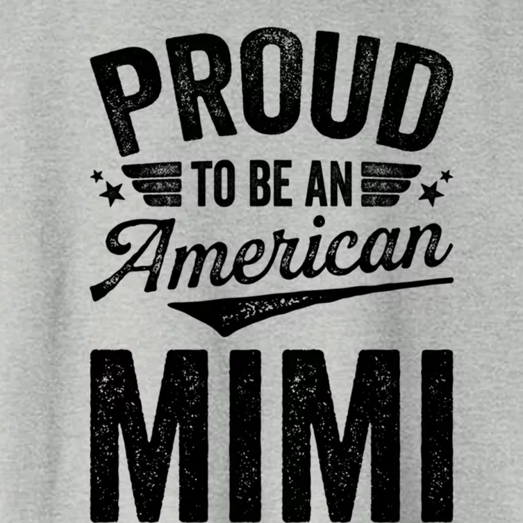 Proud To Be An American Mimi 4th Of July Gift Women's Crop Top Tee