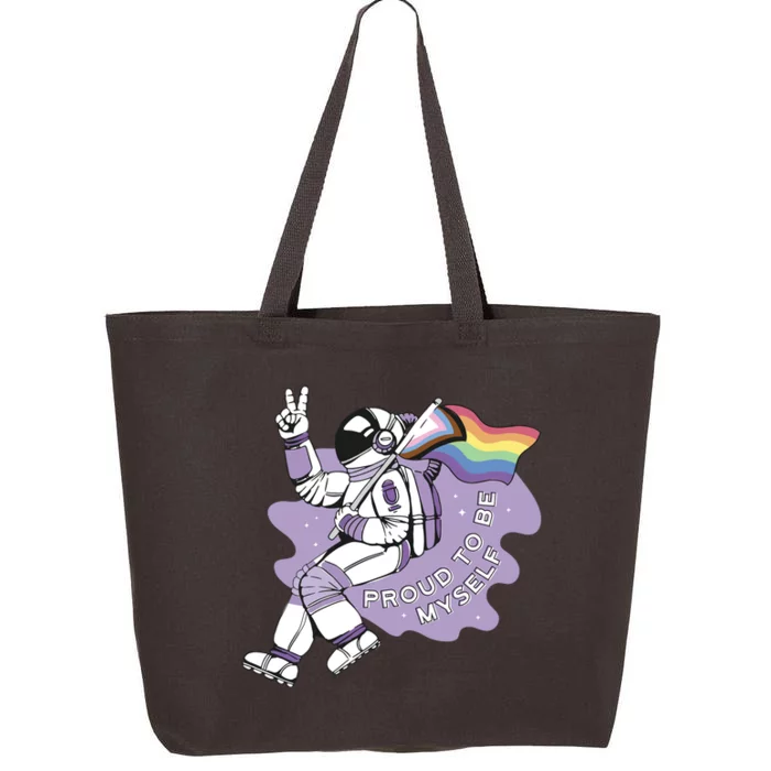 Proud To Be Myself Astronaut LGBTQ 25L Jumbo Tote