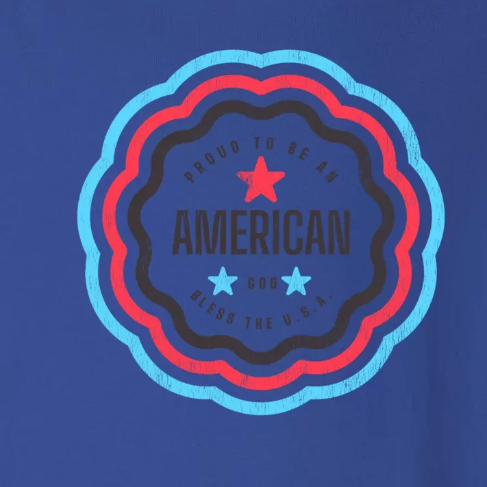 Proud To Be An American Patriotic Usa Gift Toddler Long Sleeve Shirt