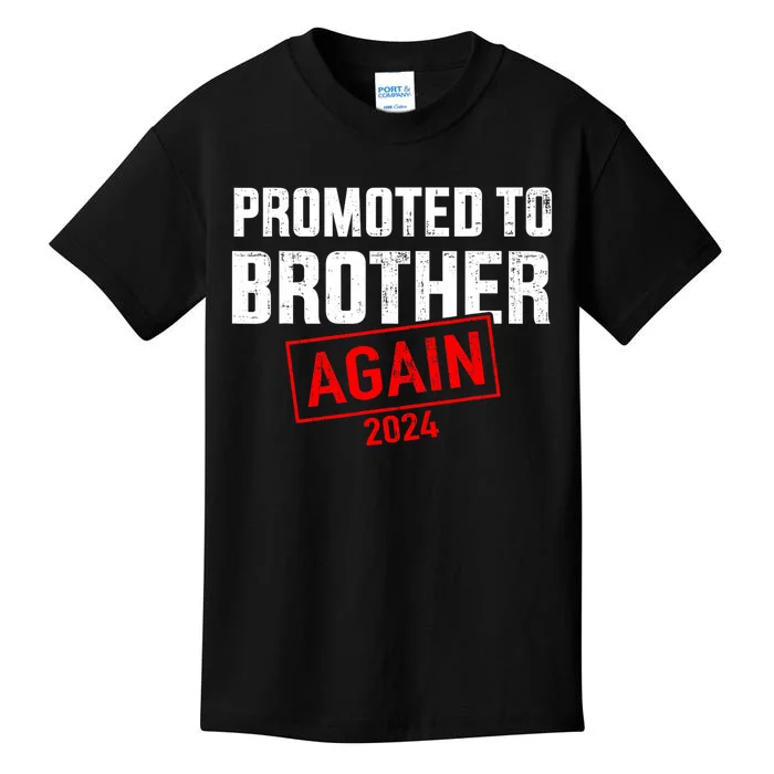 Promoted To Big Brother 2024 Again For New Baby Shower Kids T-Shirt