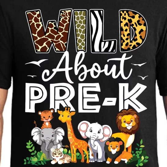 Prek Teacher Back To School Wild About Prek Pajama Set