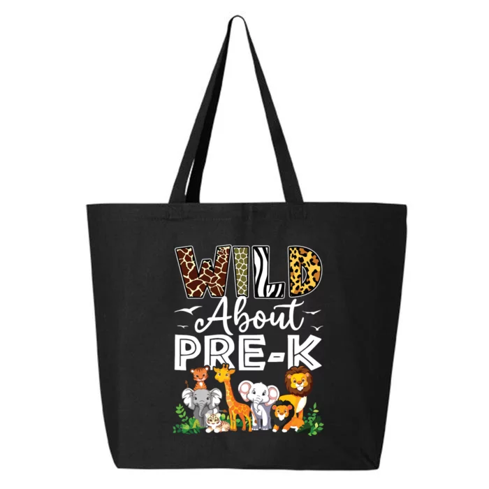 Prek Teacher Back To School Wild About Prek 25L Jumbo Tote