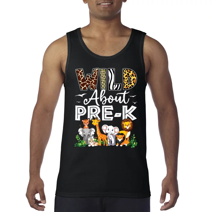 Prek Teacher Back To School Wild About Prek Tank Top