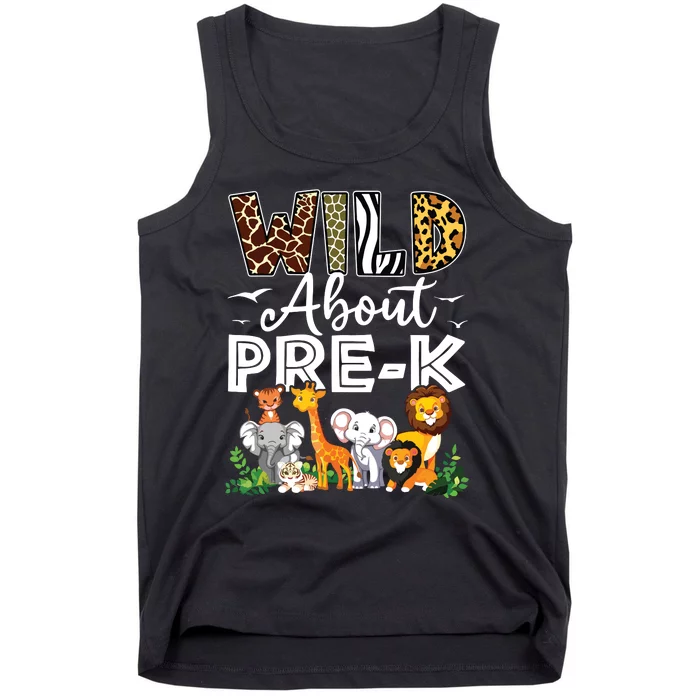 Prek Teacher Back To School Wild About Prek Tank Top