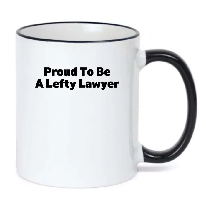 Proud To Be A Lefty Lawyer Black Color Changing Mug