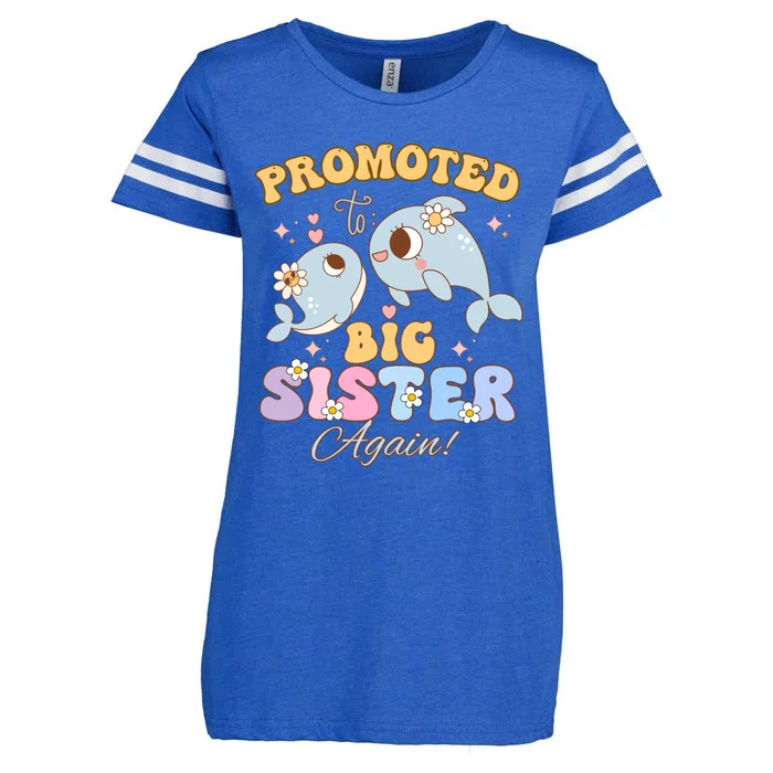 Promoted To Be Big Sister Again 2025 Cute Sis Gift Enza Ladies Jersey Football T-Shirt