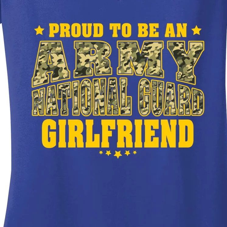 Proud To Be An Army National Guard Friend Military Lover Gift Women's V-Neck T-Shirt