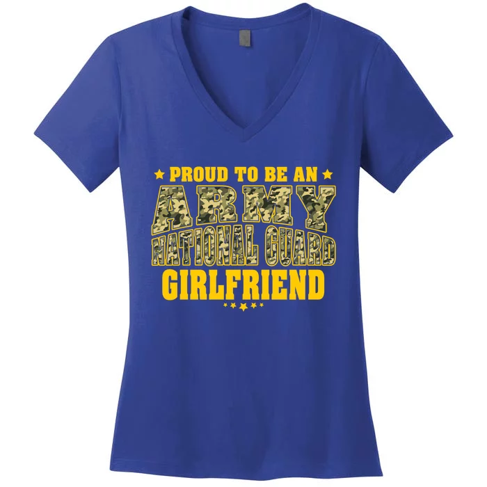 Proud To Be An Army National Guard Friend Military Lover Gift Women's V-Neck T-Shirt