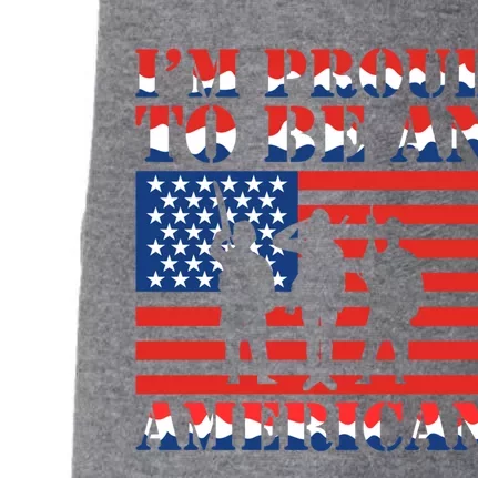 Proud To Be An American Gift Doggie 3-End Fleece Hoodie