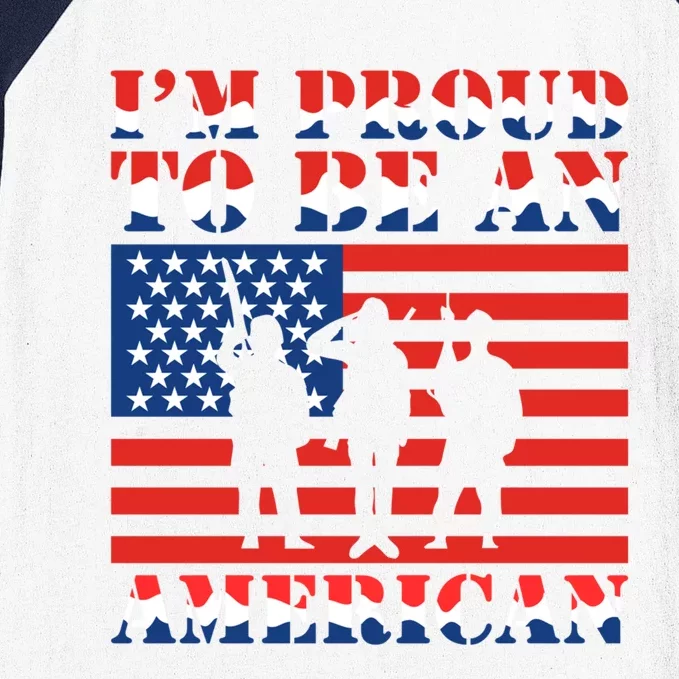 Proud To Be An American Gift Baseball Sleeve Shirt