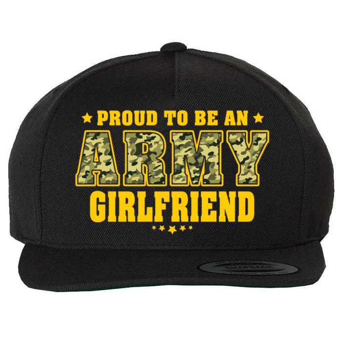 Proud To Be An Army Friend Camo Pride Military Couple Gift Wool Snapback Cap