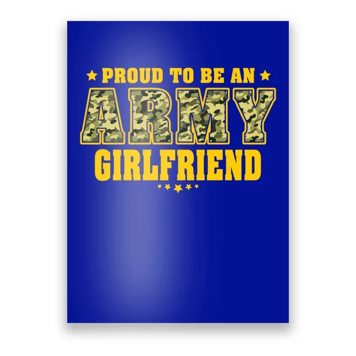 Proud To Be An Army Friend Camo Pride Military Couple Gift Poster