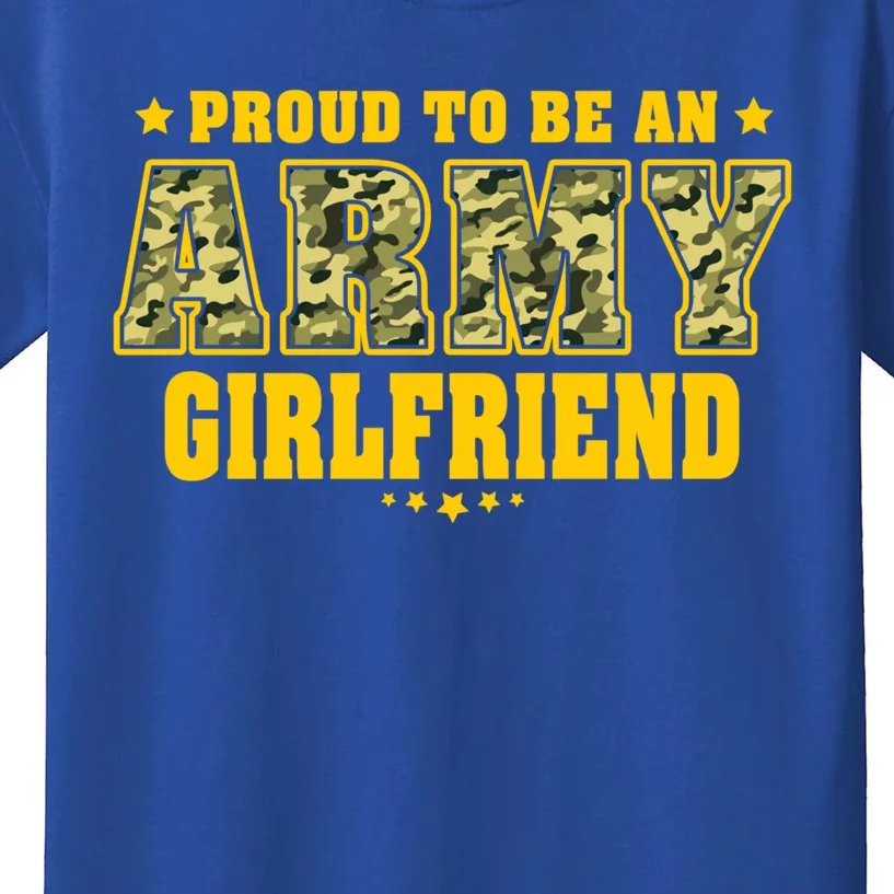 Proud To Be An Army Friend Camo Pride Military Couple Gift Kids T-Shirt