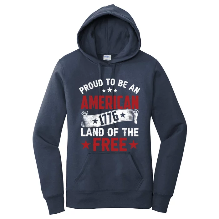 Proud To Be An American Cute Gift Women's Pullover Hoodie