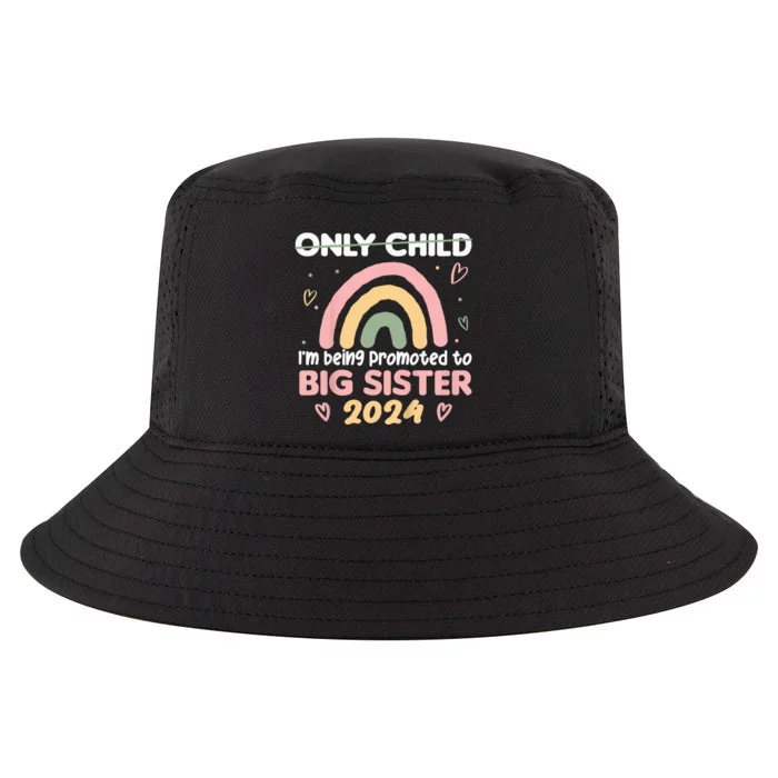 Promoted To Big Sister 2024 Rainbow Cute Sibling 2024 Cool Comfort Performance Bucket Hat