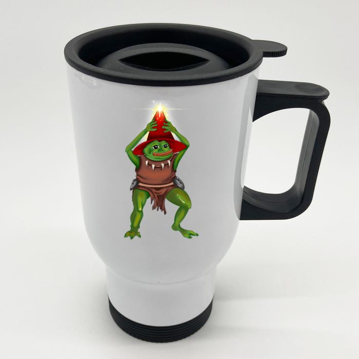 Pepe The Bullywug Front & Back Stainless Steel Travel Mug