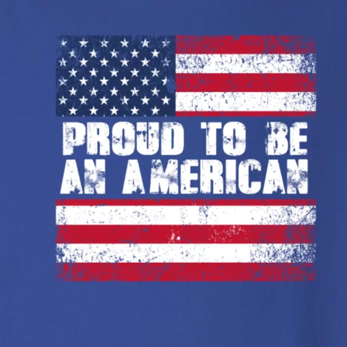 Proud To Be An American Usa Flag Gift Toddler Long Sleeve Shirt