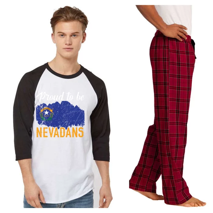 Proud To Be Nevadans Usa America Nevadians I Love Nevada Gift Raglan Sleeve Pajama Set