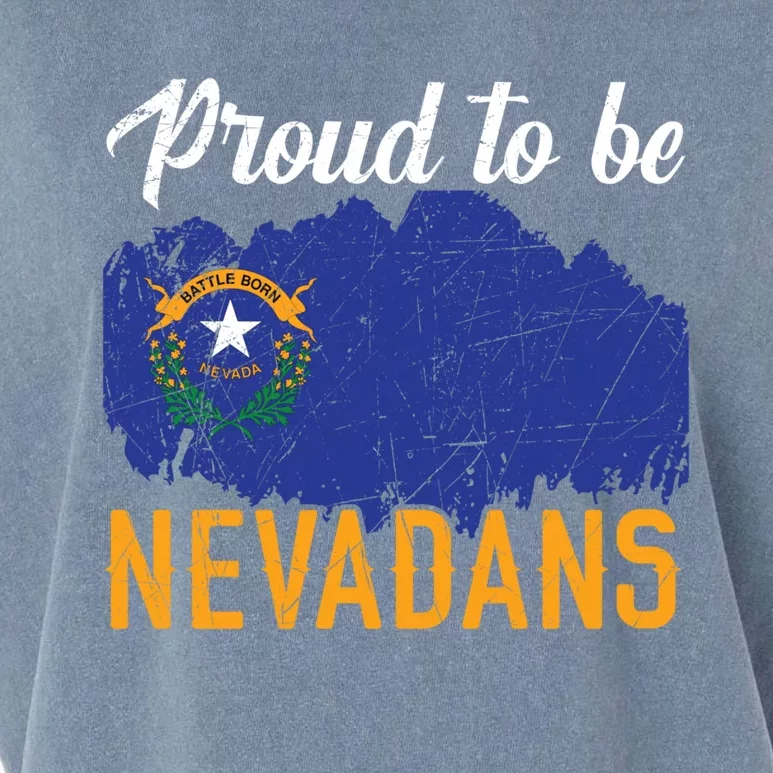 Proud To Be Nevadans Usa America Nevadians I Love Nevada Gift Garment-Dyed Women's Muscle Tee