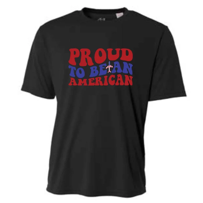 Proud To Be An American Memorial Day Gift Cooling Performance Crew T-Shirt