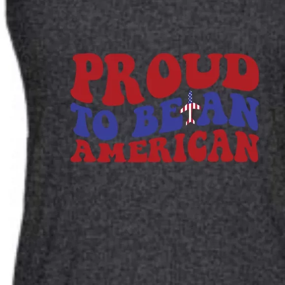 Proud To Be An American Memorial Day Gift Ladies Essential Flowy Tank