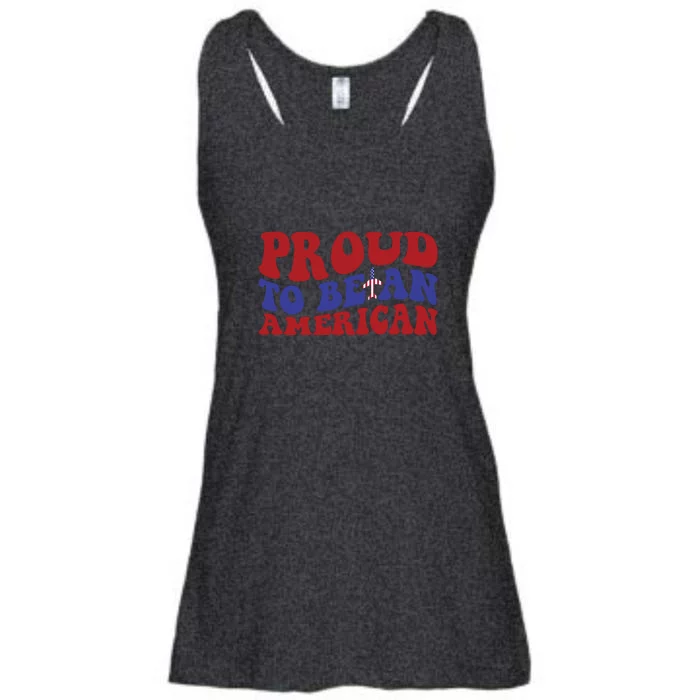 Proud To Be An American Memorial Day Gift Ladies Essential Flowy Tank