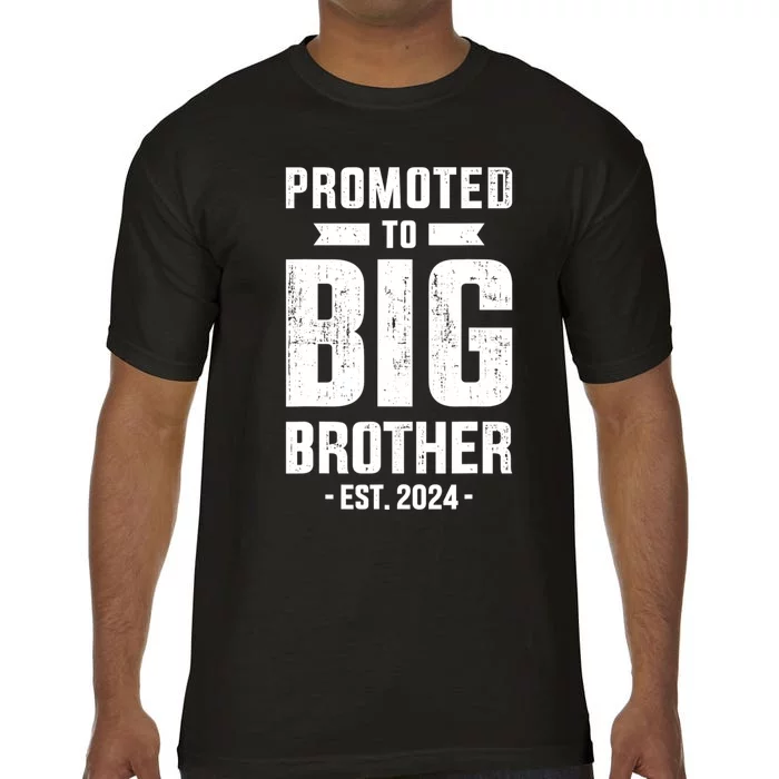 Promoted To Big Brother Est 2024 For Pregnancy Or New Baby Comfort Colors T-Shirt