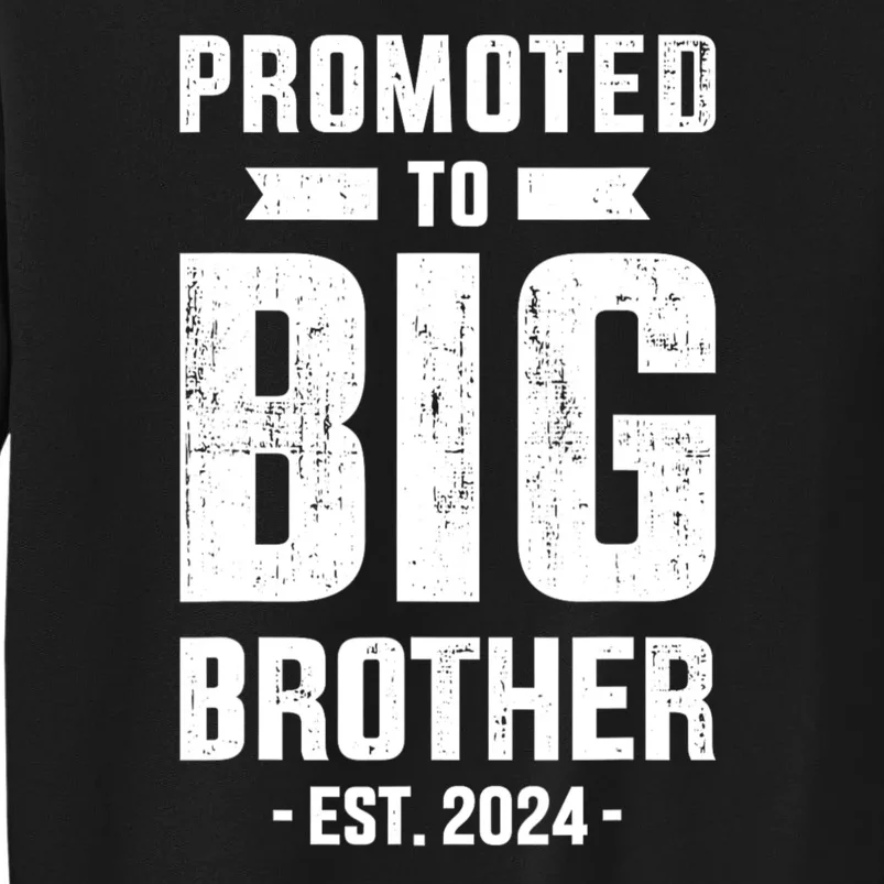 Promoted To Big Brother Est 2024 For Pregnancy Or New Baby Tall Sweatshirt