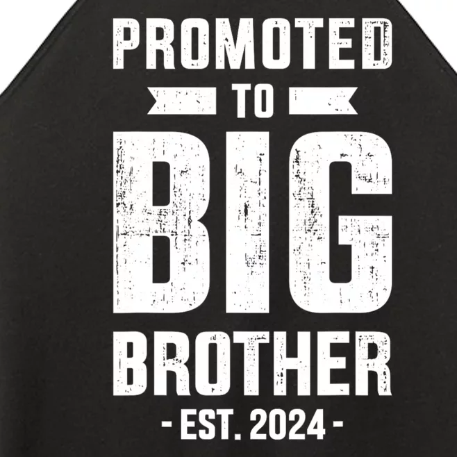 Promoted To Big Brother Est 2024 For Pregnancy Or New Baby Women’s Perfect Tri Rocker Tank