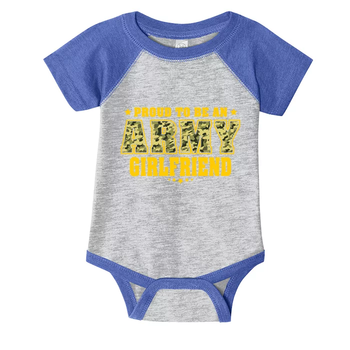 Proud To Be An Army Friend Camo Pride Military Couple Meaningful Gift Infant Baby Jersey Bodysuit