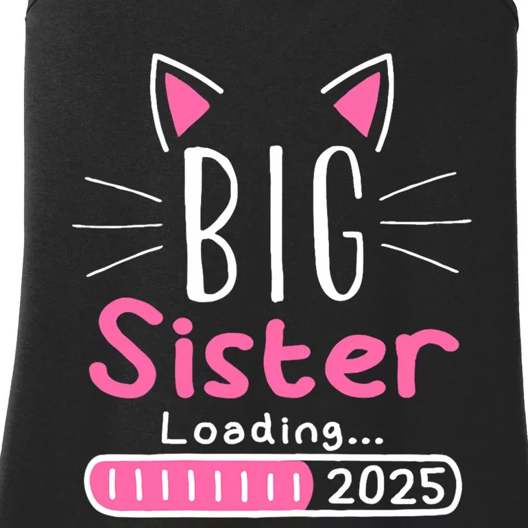 Promoted To Big Sister 2025 Im Going To Be A Big Sister 2025 Ladies Essential Tank